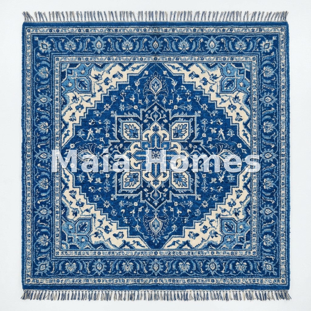 Custom AI Rug — Persian | 5*5 | Moroccan Shaggy Wool