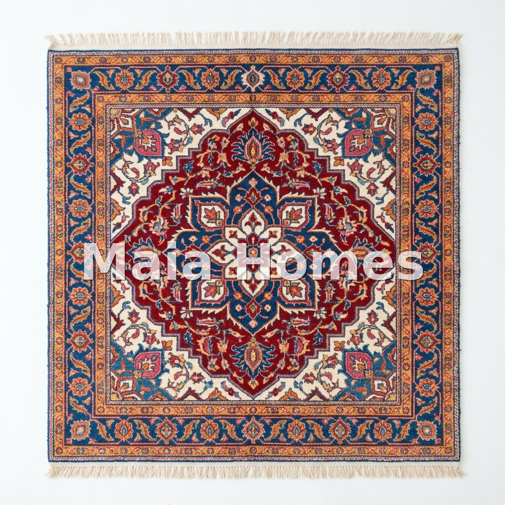 Custom AI Rug — Persian | 6*6 | Moroccan Shaggy Wool