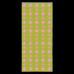 Cyber Lime hand-tufted area rug featuring a vibrant clover pattern, ideal for large living room spaces. This wool rug adds a splash of color and style to any area, perfect as an area rug for living room decor.