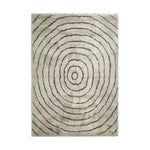 The Cyclic Whisper Knotted Wool Rug showcases an intricate, concentric circle pattern in soft shades, perfect for adding elegance to any room. This area rug combines modern design with a classic wool texture, ideal for enhancing home decor.