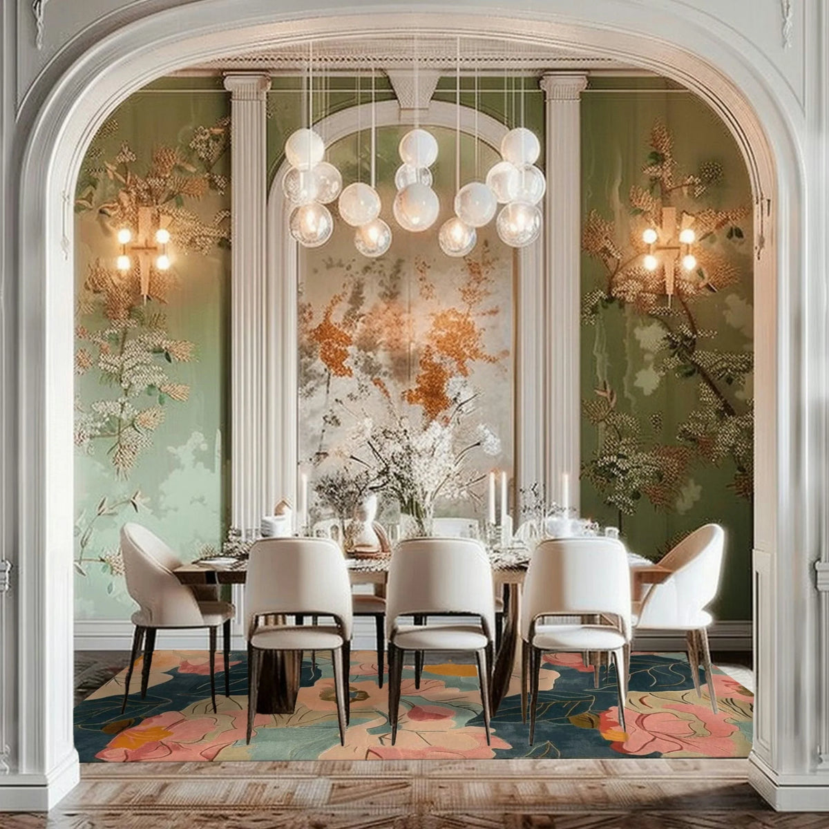 Dance of Petals Hand Tufted Rug