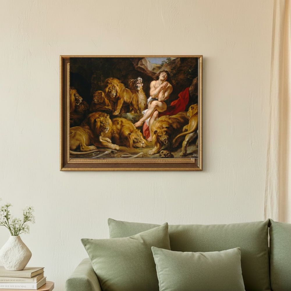 Framed room mockup - sage