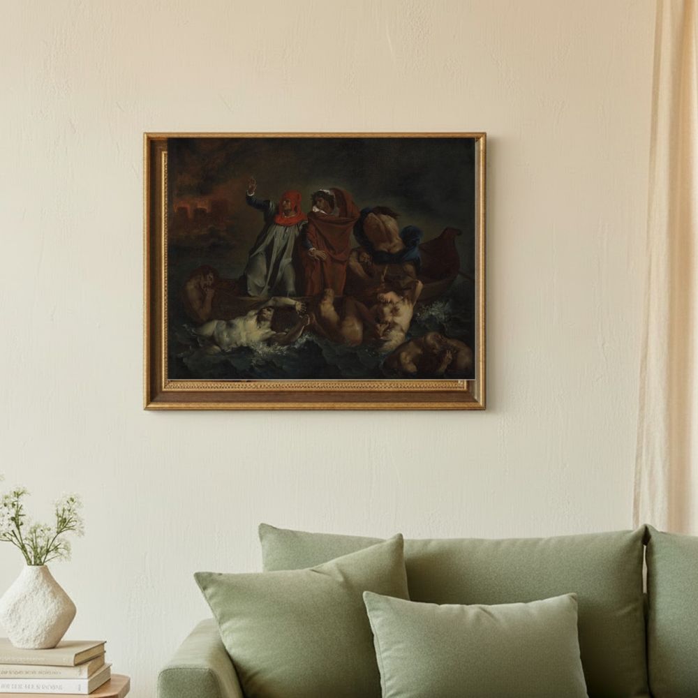 Framed room mockup - sage