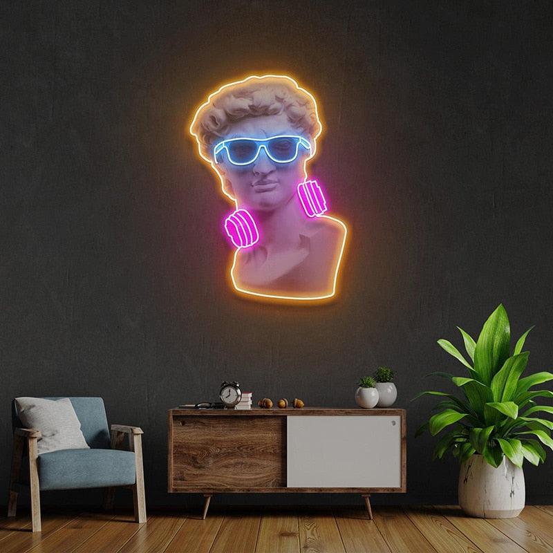 David "Is This Art" Neon Light Wall Art - MAIA HOMES