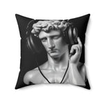 David with Headset Accent Square Throw Pillow