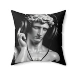 David with Headset Accent Square Throw Pillow 20" × 20"