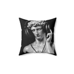 David with Headset Accent Square Throw Pillow