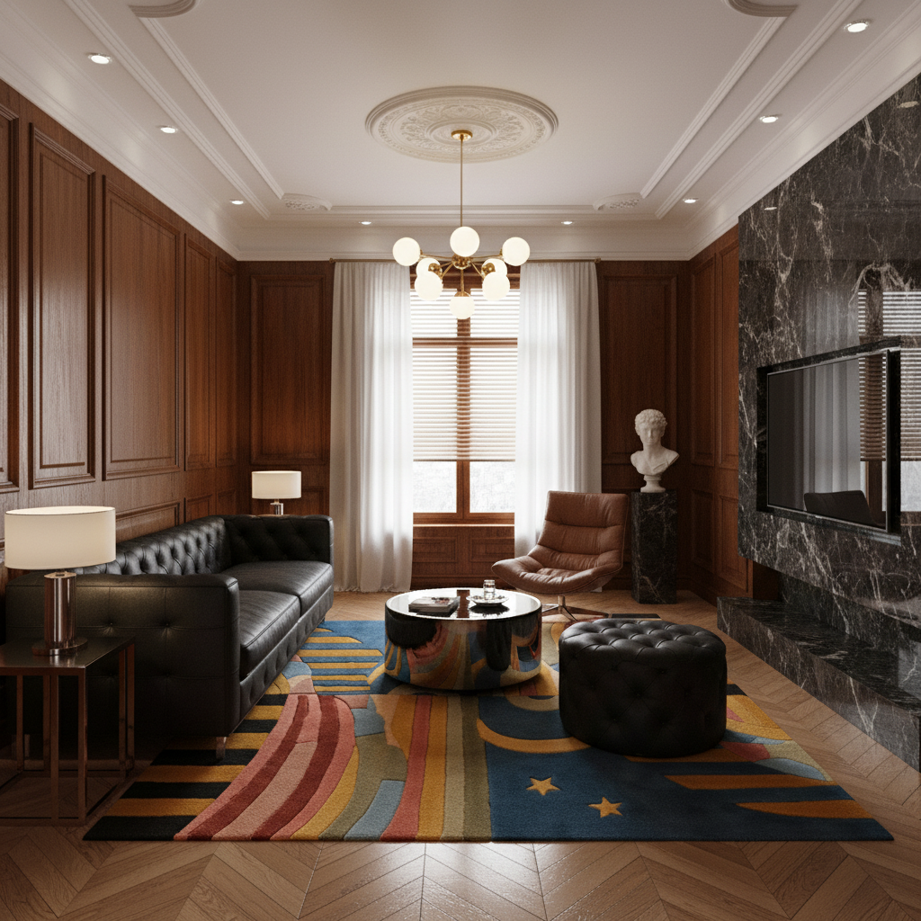 Day and Night Hand Tufted Wool Rug