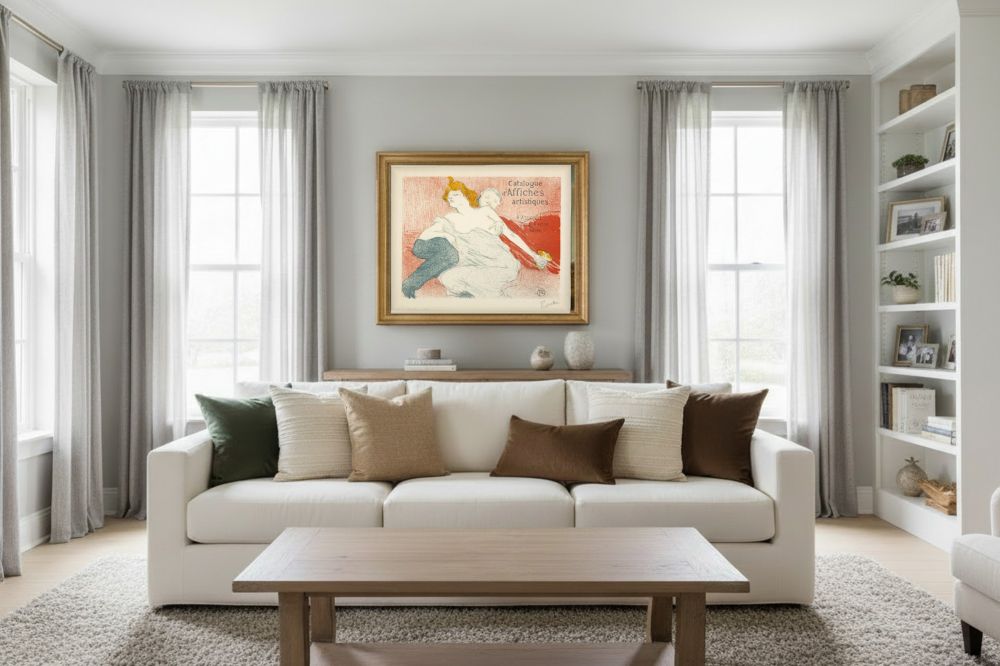 Framed room mockup - gold