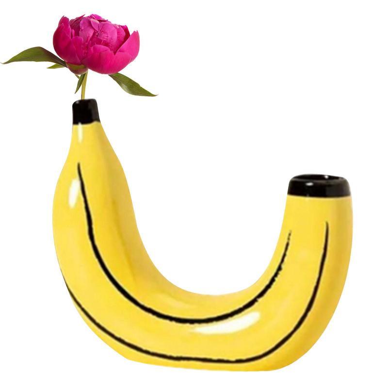 Decorative Banana Shaped Vase - MAIA HOMES