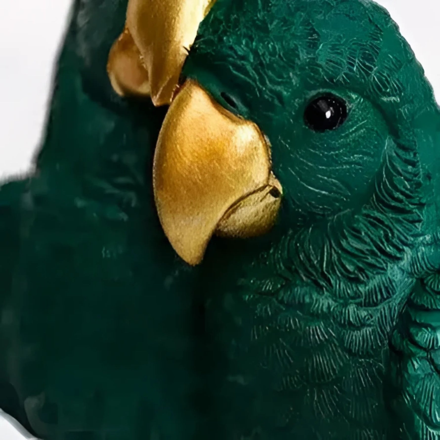 Decorative Parrots on Gold Stand