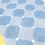 Diamond Blue Classic Dhurrie Cotton Rug - 1001 KNOTS