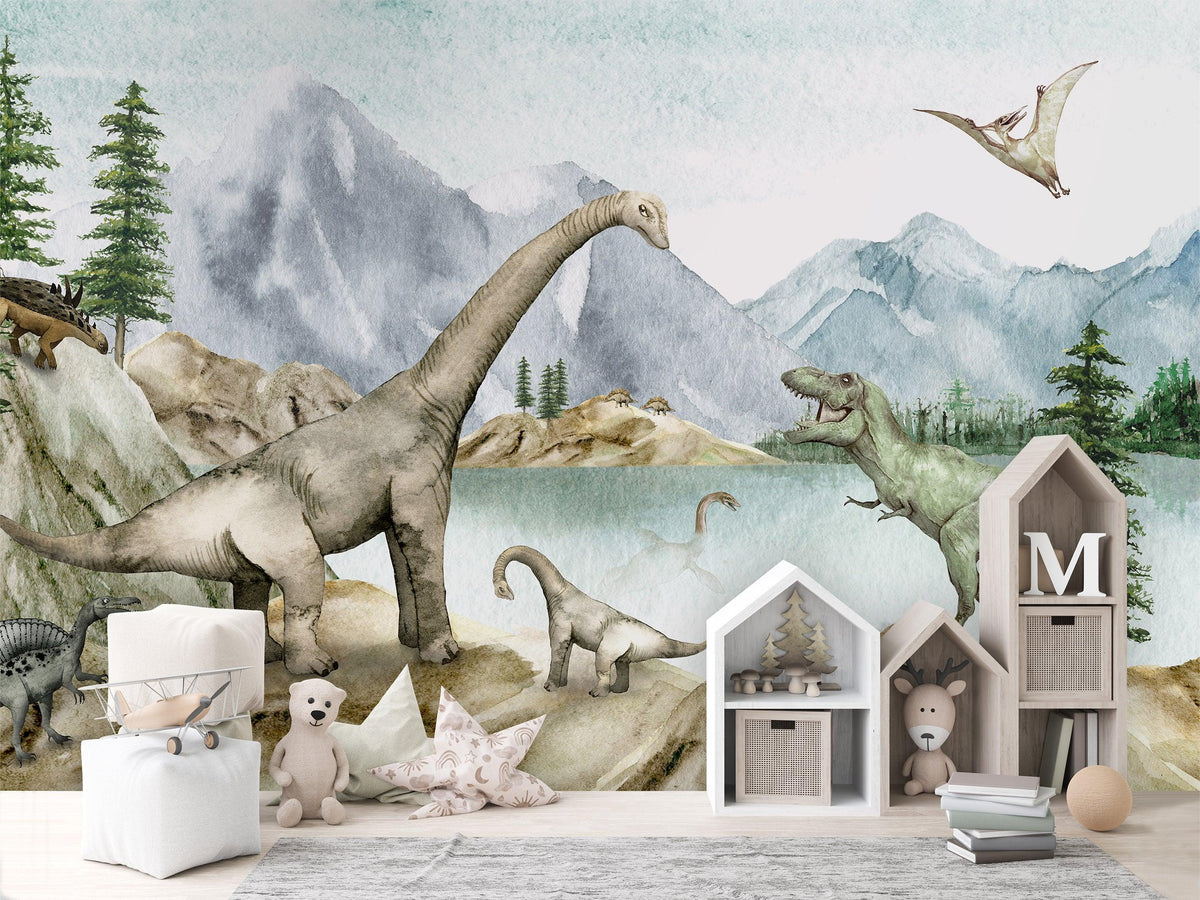 Dino Dreams Wallpaper Mural