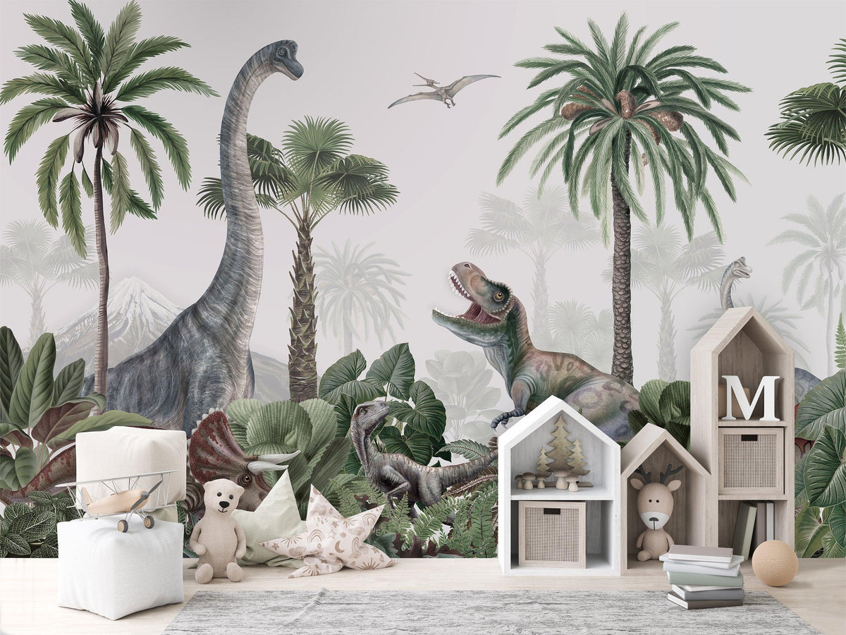 Dino Jive Wallpaper Mural