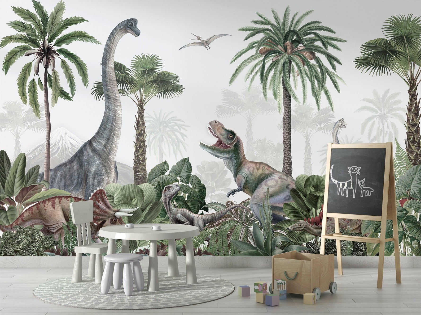 Dino Jive Wallpaper Mural