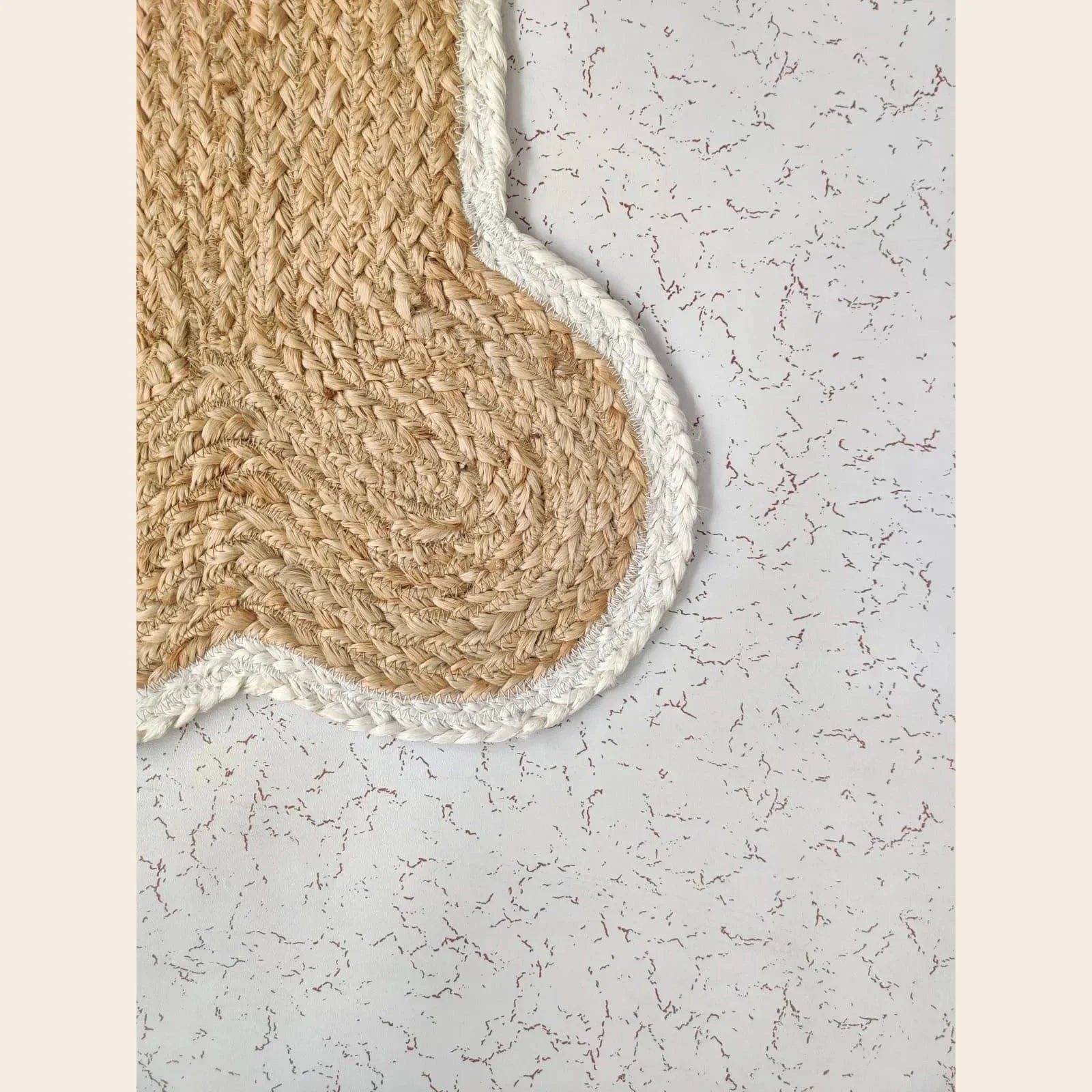 Dog Bone Shape Jute Rug