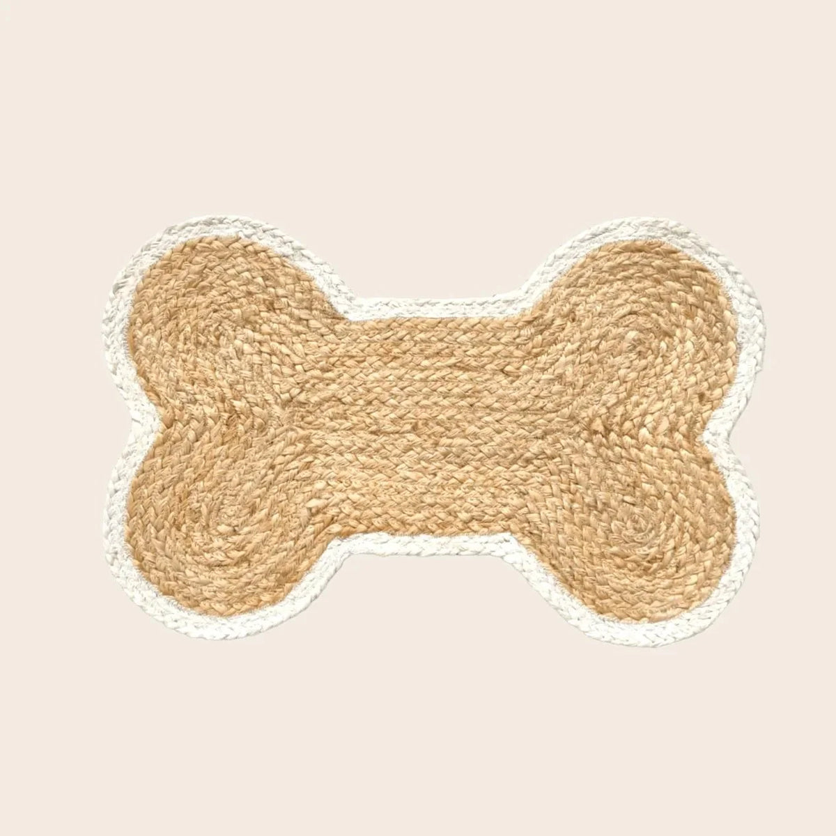 Dog Bone Shape Jute Rug