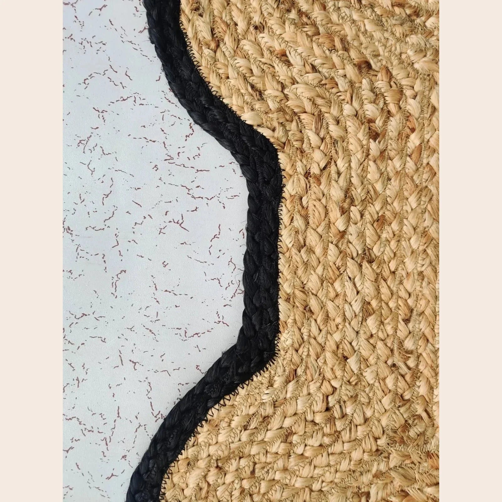 Dog Bone Shape Jute Rug