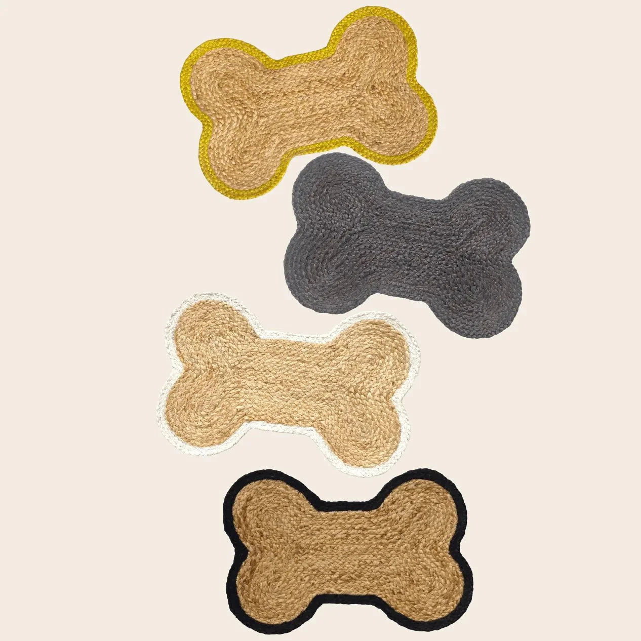 Dog Bone Shape Jute Rug