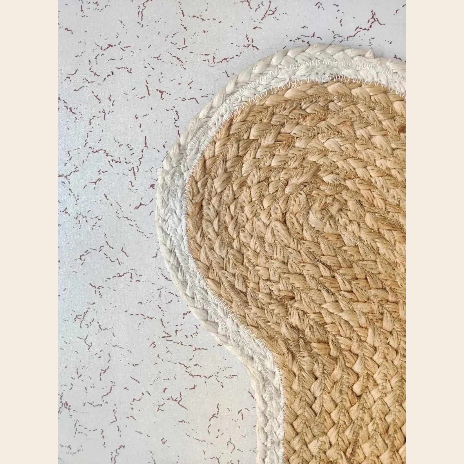 Dog Bone Shape Jute Rug