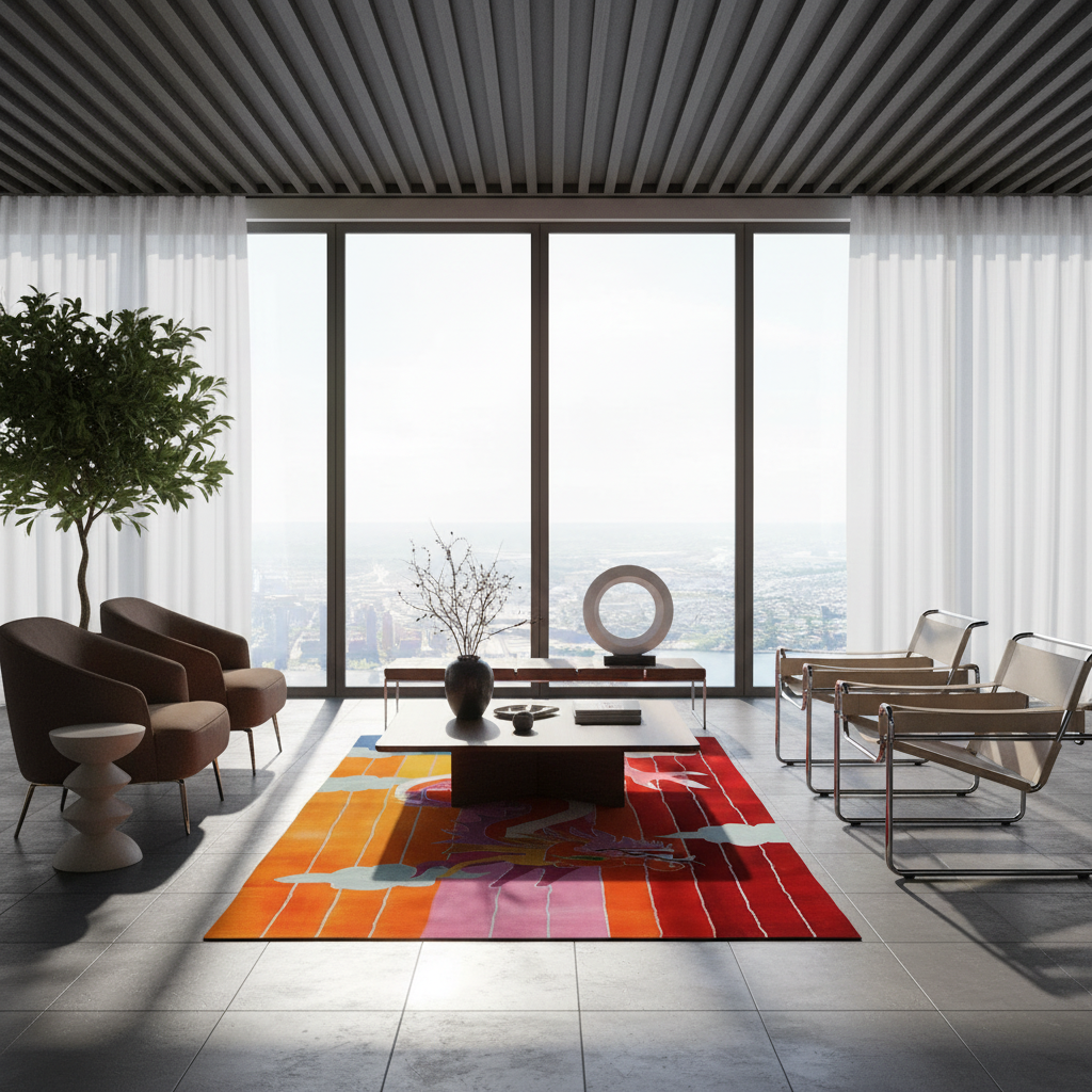 Dragon Ascent Hand Tufted Wool Rug