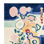 This vibrant Dream Flora Sequence Hand Tufted Rug features an abstract design with bold, colorful shapes in shades of blue, pink, and yellow. Perfect as an area rug for adding a contemporary touch to your living room, this wool rug combines artistry and functionality. Ideal for those seeking unique living room area rugs.