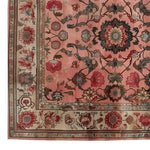 The Dusky Blossom Knotted Wool Rug features a beautiful floral design, perfect as a large living room area rug. This exquisite area rug showcases intricate patterns and vibrant colors, making it an ideal choice for those seeking a floral rug to enhance their living space.