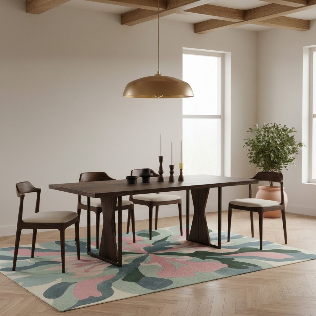Echo Floral Fade Hand Tufted Rug