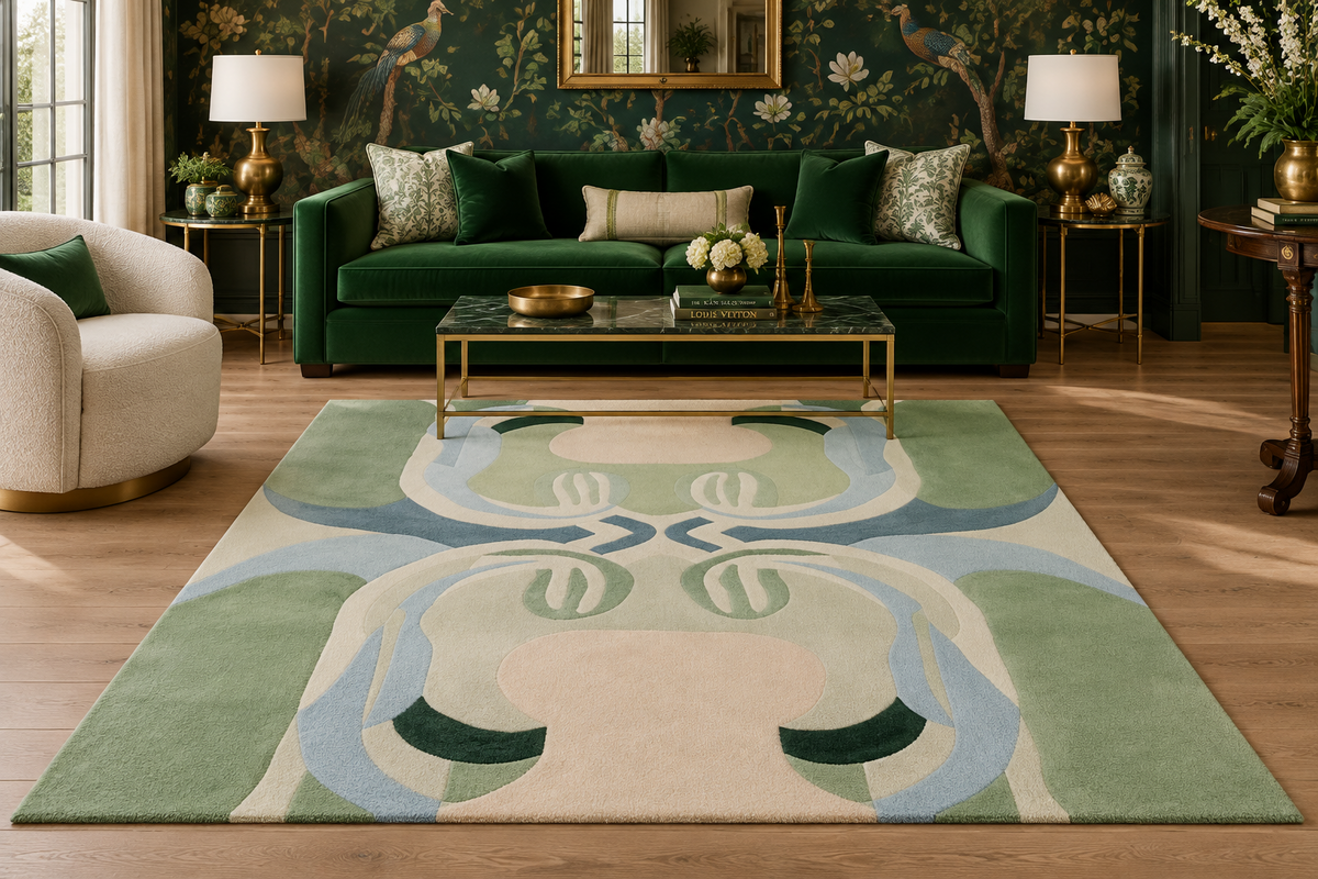 Alfombra tufted "Ecos de Equilibrio" de 2 x 3 pies