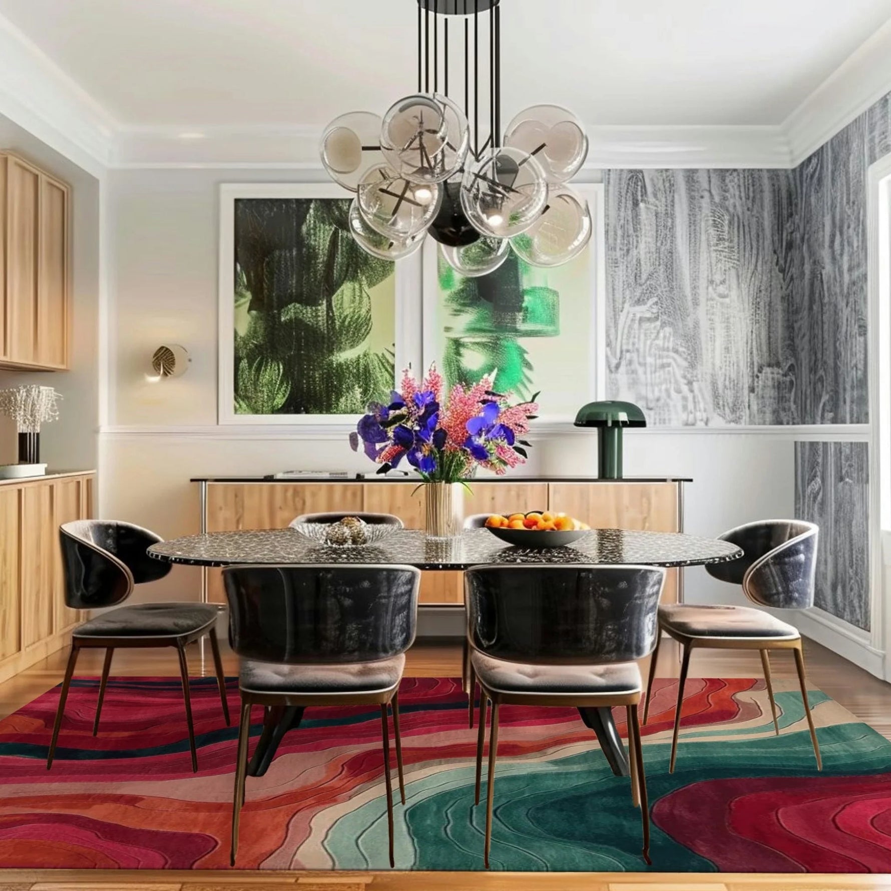 Echoes of Color Hand Tufted Rug