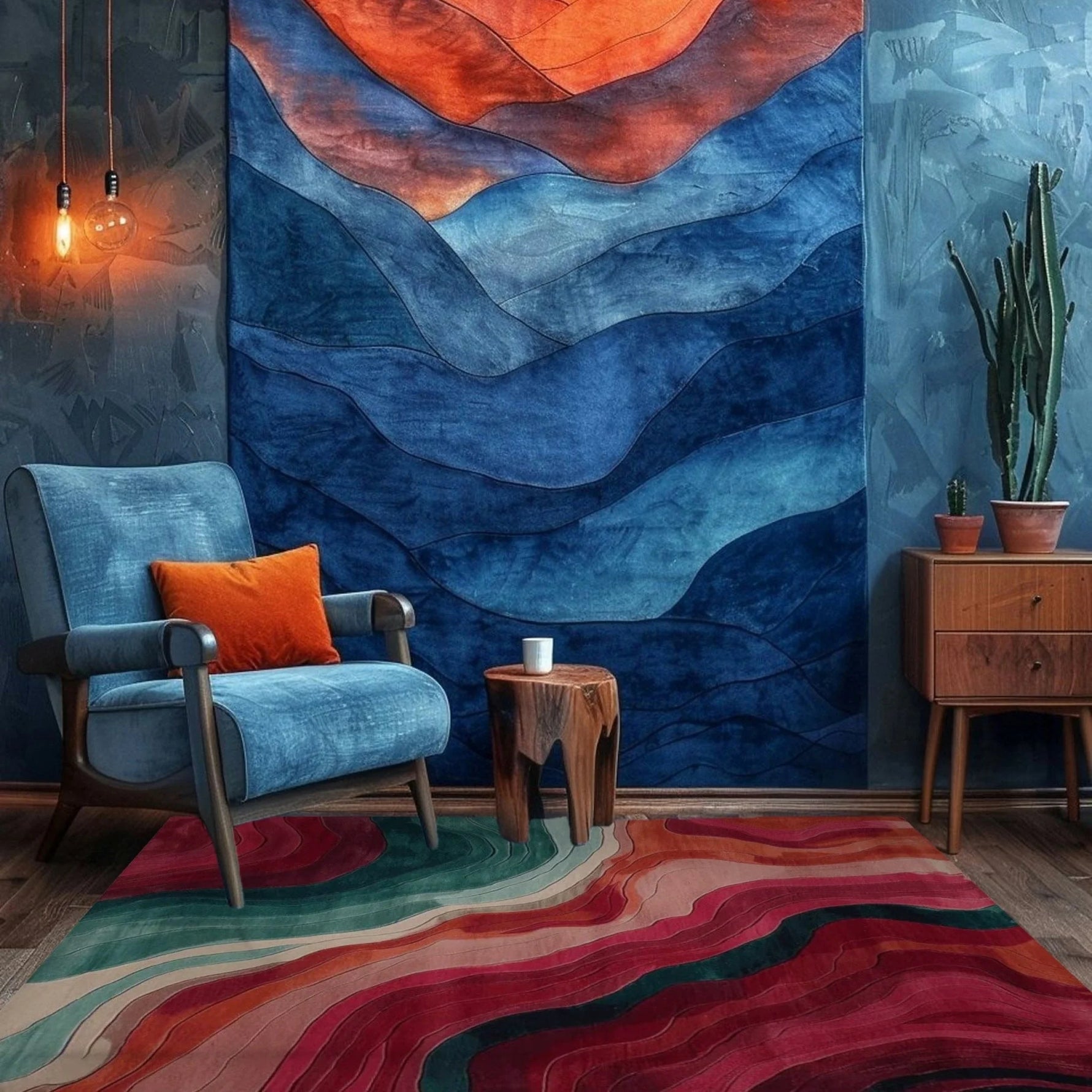 Echoes of Color Hand Tufted Rug