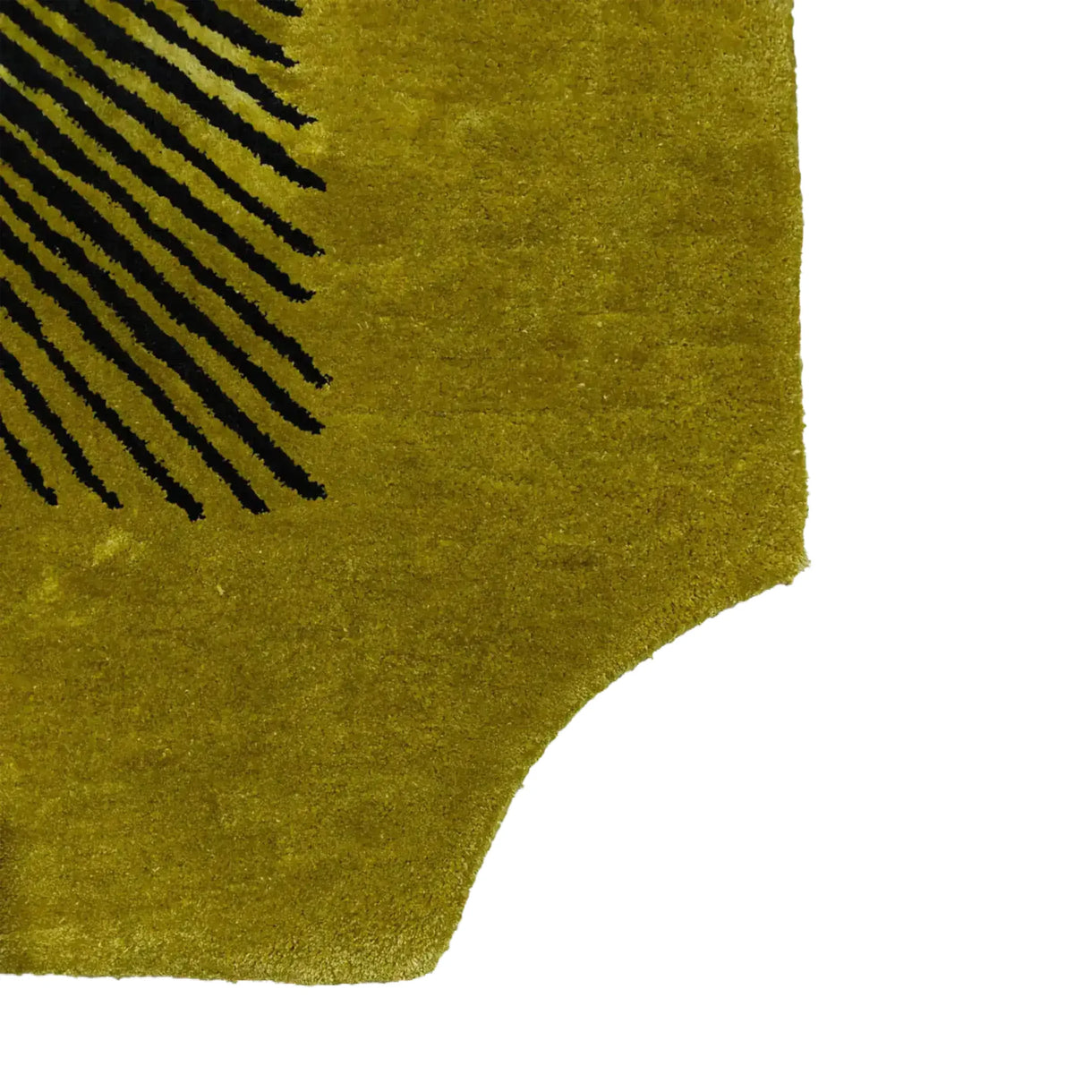 Edged Valley of the Suns Hand Tufted Wool Rug - Chartreuse - MAIA HOMES