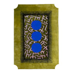 Edged Valley of the Suns Hand Tufted Wool Rug - Chartreuse