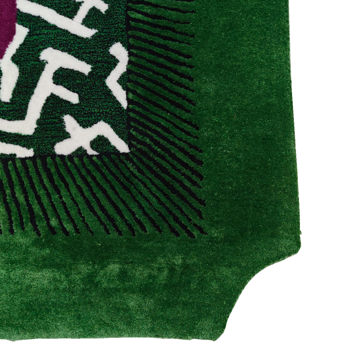 Edged Valley of the Suns Hand Tufted Wool Rug - Green