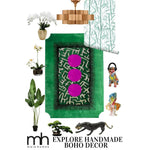 Edged Valley of the Suns Hand Tufted Wool Rug - Green