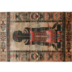 The Egyptian Enigma Wool Hand Knotted Area Rug features a captivating and intricate design with vibrant colors and vintage patterns. Perfect for adding a touch of elegance to your living room, this vintage rug serves as a stunning centerpiece among living room area rugs.