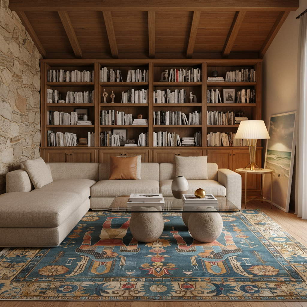 Egyptian Heritage Hand Knotted Area Rug
