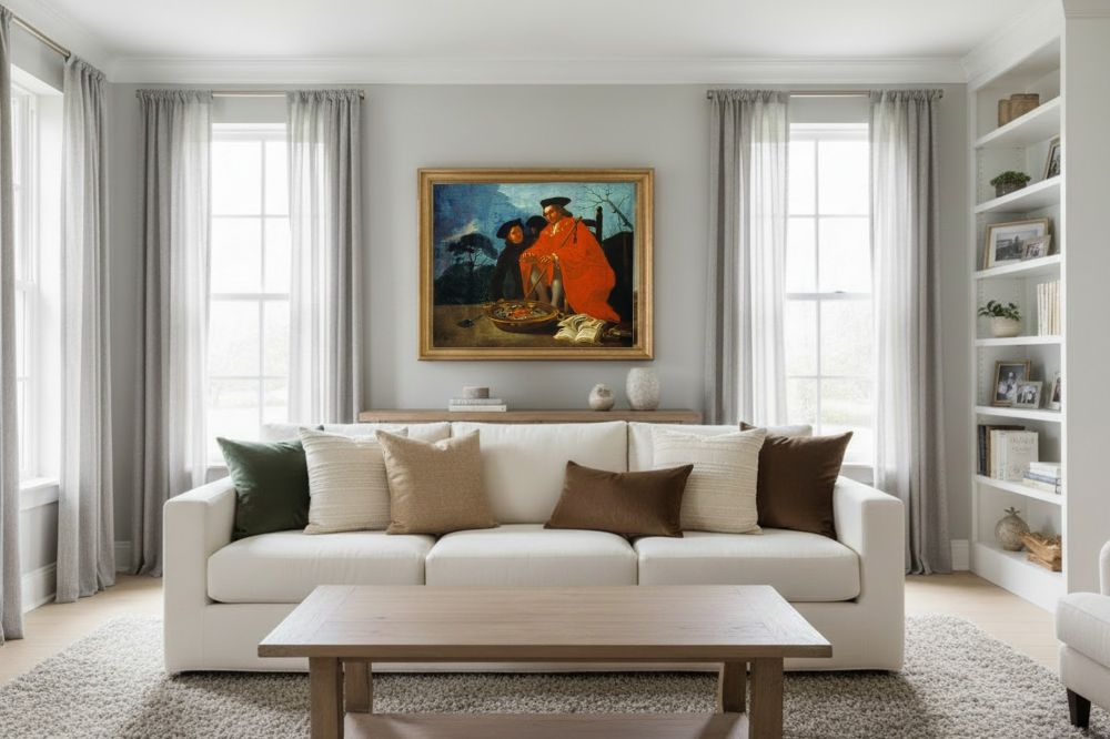 Framed room mockup - gold