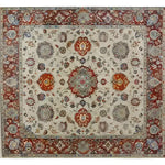 Elegance in Bloom Hand Knotted Area Rug featuring intricate floral patterns and vibrant colors, showcasing a classic design perfect for enhancing any living space.