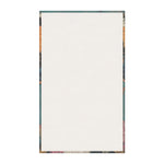 Elegance in Flight Couture Butterfly cotton kitchen towel back — blank off-white cotton surface with thin butterfly-art border edging
