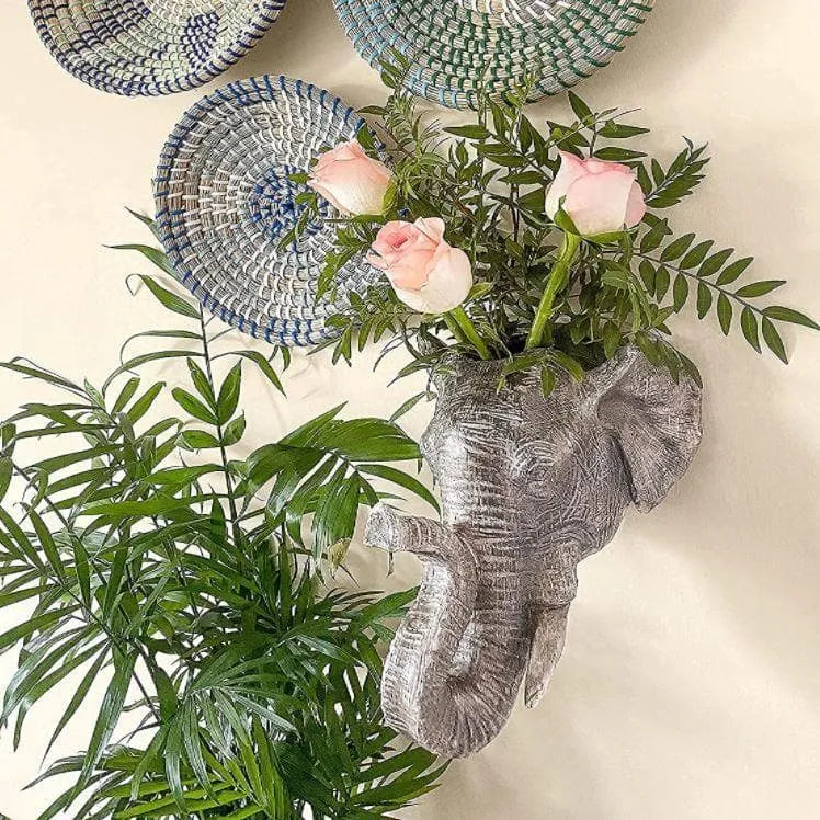 Elephant Decor Wall Vase