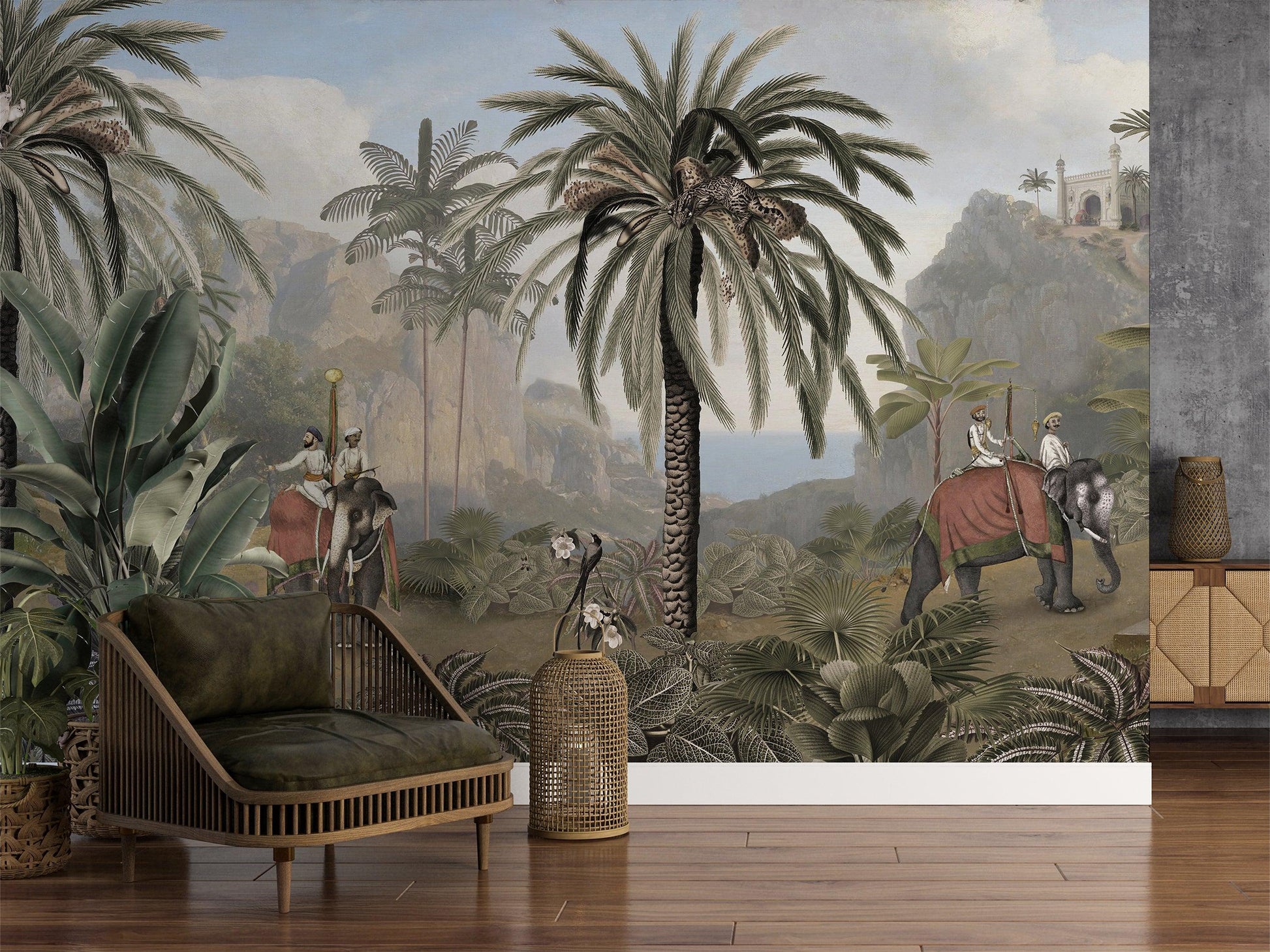 Elephant Elegance Wallpaper Mural - MAIA HOMES