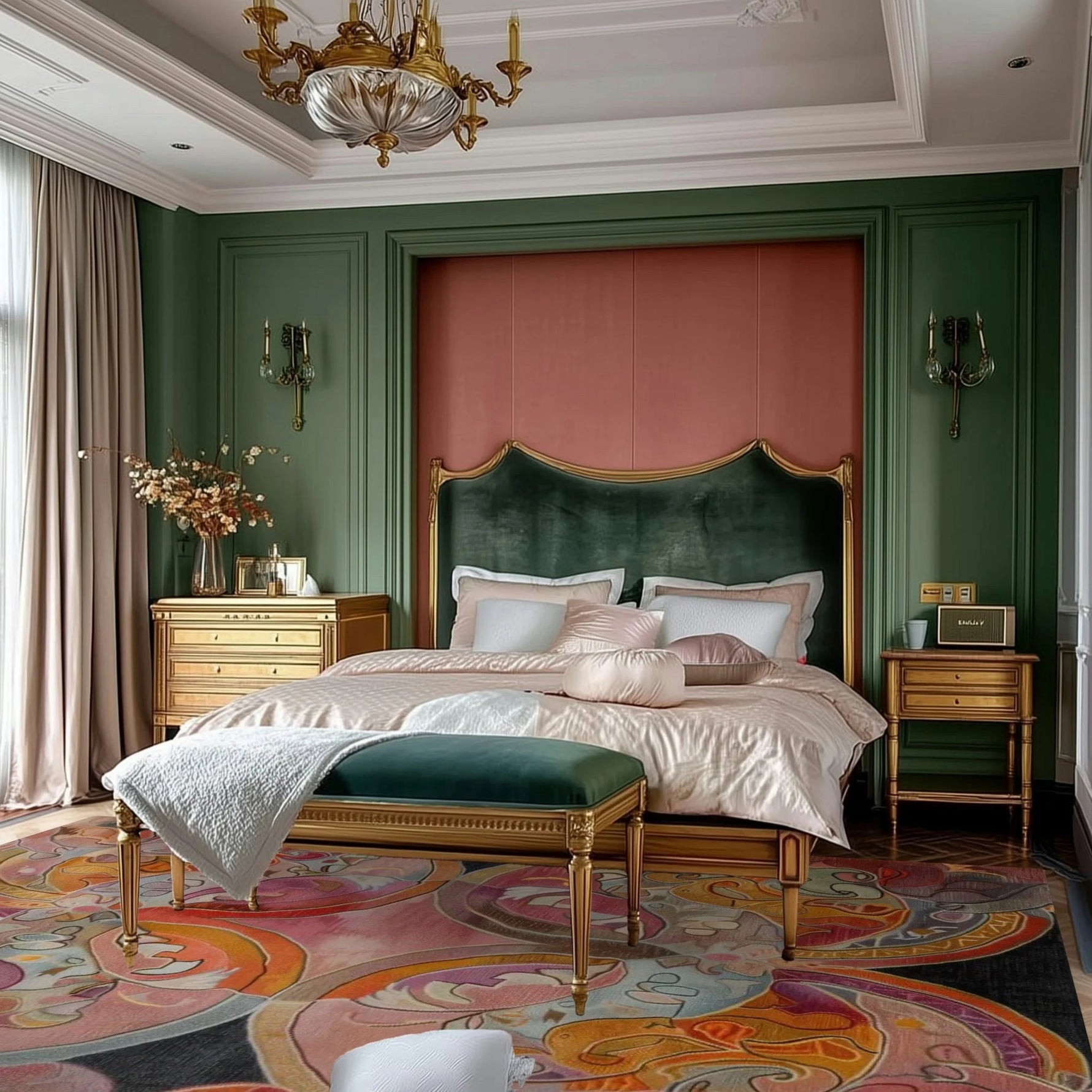 Elysian Whirls Hand Tufted Wool Rug