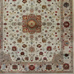Embellished Flower Hand Knotted Area Rug featuring intricate floral patterns and rich colors, perfect for enhancing your living room. This Persian-inspired rug, ideal as a living room rug 8x10, adds a touch of elegance and style.