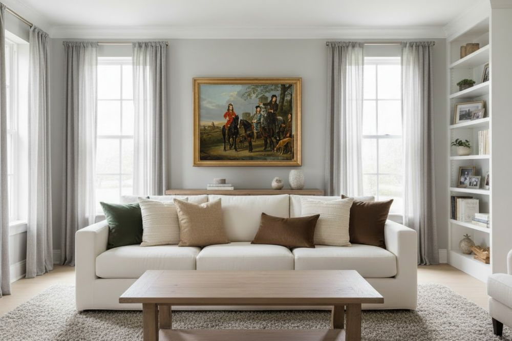 Framed room mockup - gold