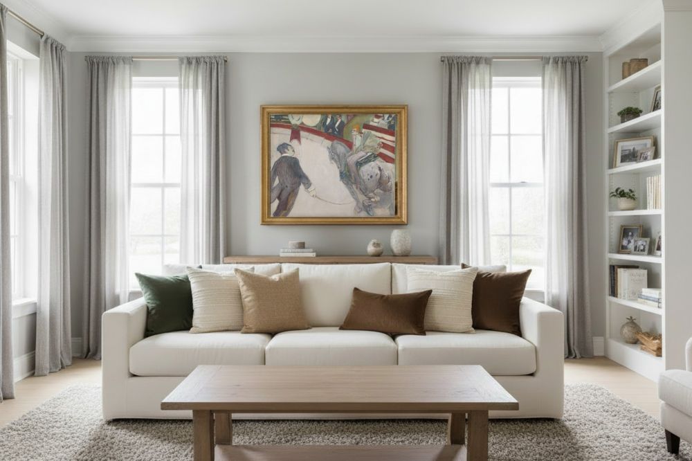 Framed room mockup - gold