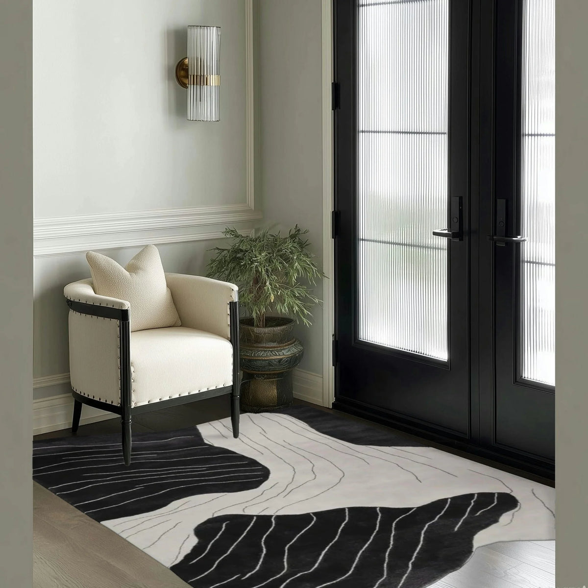 Erosion Stream Veins Hand Tufted Rug