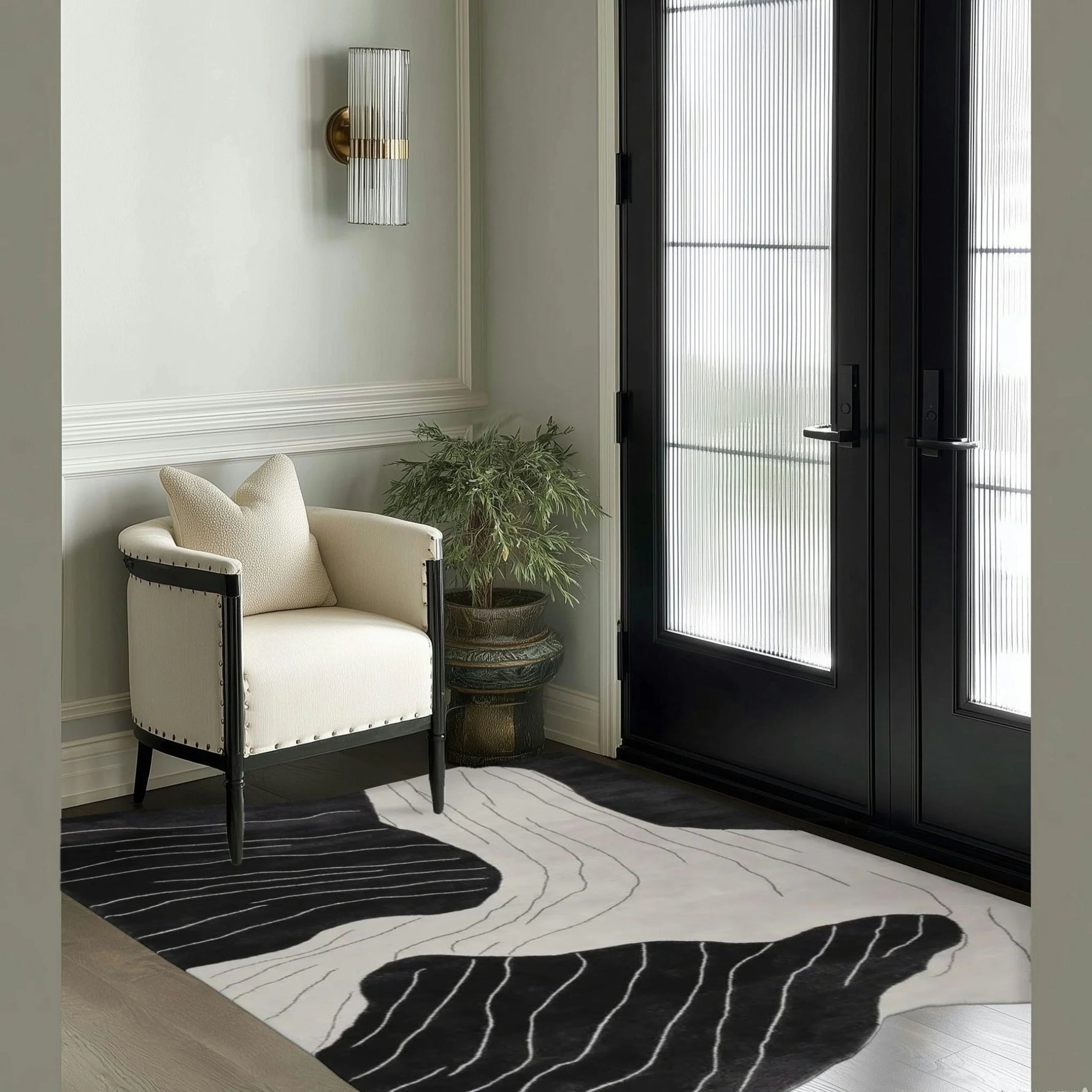 Erosion Stream Veins Hand Tufted Rug