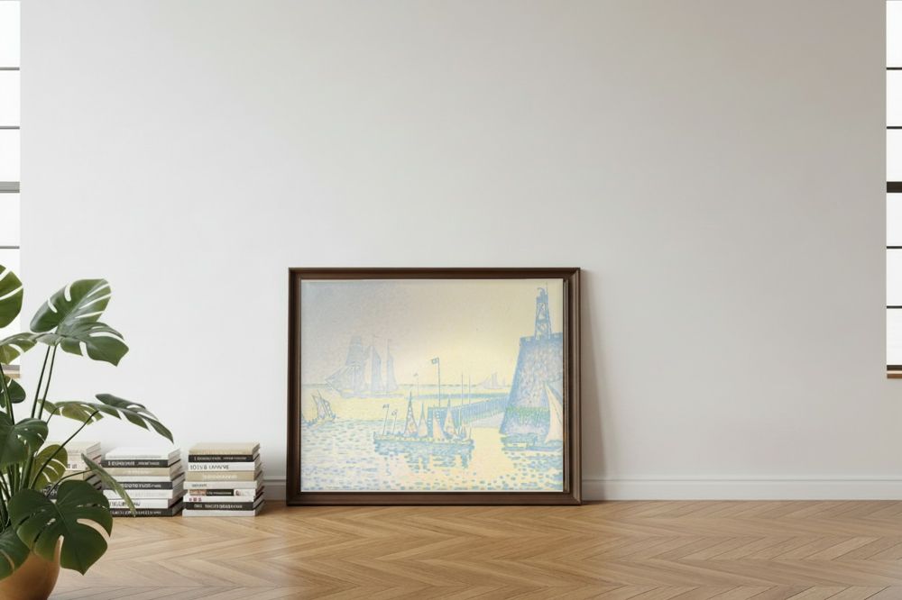 Framed room mockup - leaning