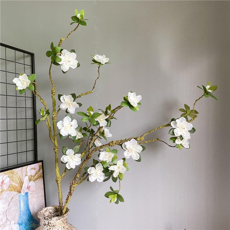 Extra Large White Azalea Flower Branch - MAIA HOMES